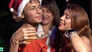 indian xmas party: wanna join our hardcore group sex?