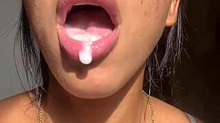 Big booty brunette seduces stepbrother for monster cock.