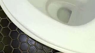 Roommate's thongs in bathroom make dick crazy hard