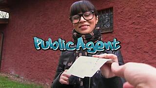 Cindy sun experiences overwhelming emotions getting covered in cum during fake taxi blowjob