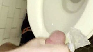 Roommate's thongs in bathroom make dick crazy hard