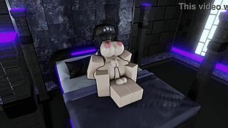 She asked to be filmed in a fun role-play on Roblox