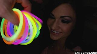 kendall karson jerks off with oiled handjob