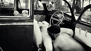 Antigamente sexo em fusca retro with interracial anal assfucking amateurs