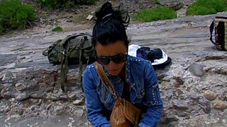 Short-Haired Tattooed Milf Gets Nailed Hard on Beach