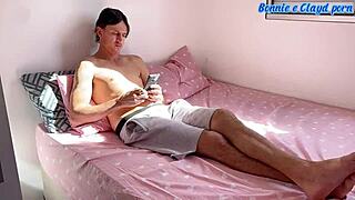 stunning milf jessica aaren gives sensual blowjob massage