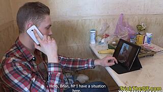 I tricked my girlfriend into being restrained and pussyfucked by my friend