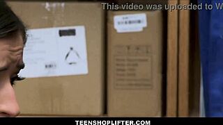 Skinny Brunette Teen Fucked Hard By Mall Cop