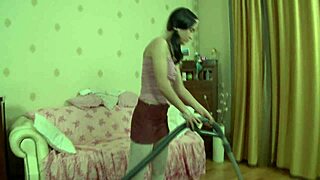 Ever wonder how this beauty brunette teen takes a big cock?