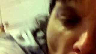 Mature BBW Sucks Young Black Cock In Interracial Encounter