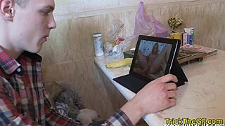 I tricked my girlfriend into being restrained and pussyfucked by my friend