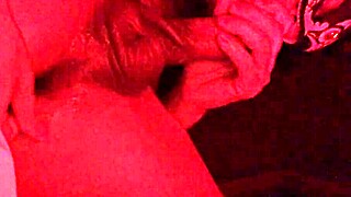 Milf fingers ass while sucking big cock until cum drips