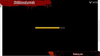 Big tits girls in cowboy village game with handjob and anal