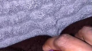 Ebony BBW plays with vibrator for intense squirting fun