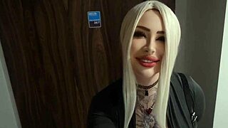 Stranger fucks mouth hard in elevator public sex with housemate