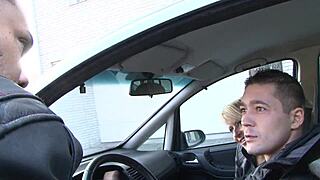 Blonde Mom in Fishnets Gets Pounded Hard