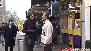 Blonde Amsterdam Whore Sucks and Fucks Cock in Muff Diving and Doggystyle Positions