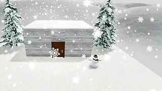 I visit my friend in winter for a casual chat