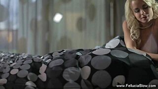 she's giving an amazing blowjob to that big cock