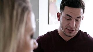 Blonde Milf Rides Big Cock Cowgirl Style While Bound In Bondage, Deepthroating And Taking Doggystyle Maledom Action