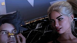 Blonde teen gets ass fucked in 3d game