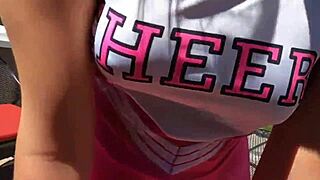 Cheerleading stepdaughter fucked hard by stepdaddy in cosplay