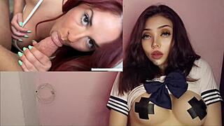 Horny Latina Milf with Big Tits Masturbates Before Fucking Stepson in POV Creampie at Home