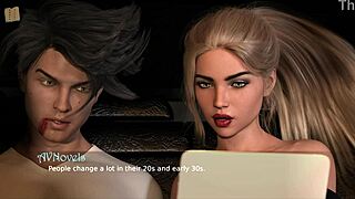 Blonde teen gets ass fucked in 3d game