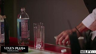 Milfy curvy milf devours bartenders bbc!