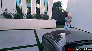 Classy stepmom strips for stepson’s visual thrill, wow!