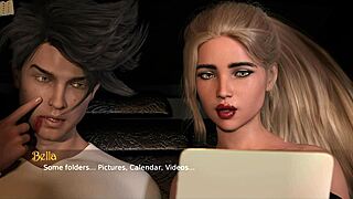 Blonde teen gets ass fucked in 3d game