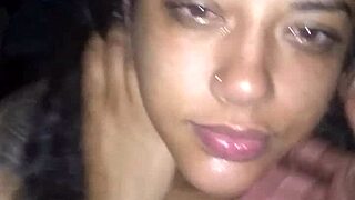 Pretty bimbo bombshell performs classy deepthroat.