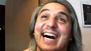 old lady gets frisky with cock and toys in play