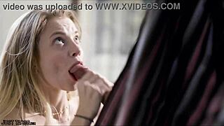 How Does My Cock Feel Inside You Now Blonde Petite 18+ Girl Sucking Pussy Hard