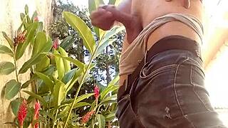 i masturbate outdoor as a solo boy