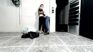 On The First Day Of School, The Teacher And Student Felt So Naughty Doing Those Intimate Things Behind The School