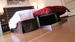 home video of a couple with an amateur rastagirl