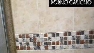 Essa Safada Loves Showing Big Natural Tits In Sauna, Gets Creampie From Voyeur Jhennicris DJ.