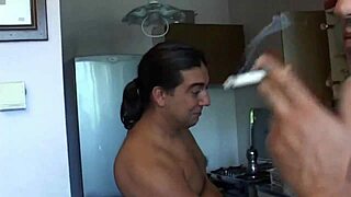 old lady gets frisky with cock and toys in play