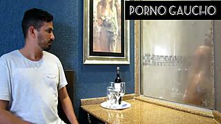 Essa Safada Loves Showing Big Natural Tits In Sauna, Gets Creampie From Voyeur Jhennicris DJ.