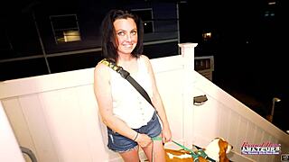 Phoenix rae fingers her pussy and sucks a hard cock in casting.