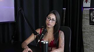 Luciana Picchi's First Experience in Sheer Red Lingerie