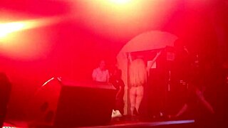 Lady Gaga strips in her show