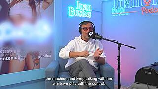 Loren Late's intense machine orgasms on podcast