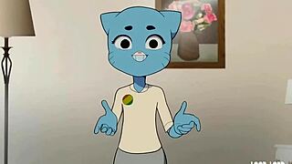 Nicole Watterson from the amazing world of Gumball in a hot gangbang scene