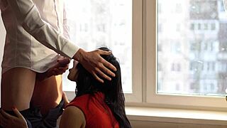 Veronika Charm's Blowjob Explodes in Cumshot Creampie!