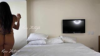 Brunette Wife Sucked by Boss Until Orgasm, Then Fucked by Monster Cock