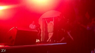 Lady Gaga strips in her show