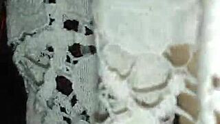 Ex girlfriend in stockings gets fucked by monster cock with friend