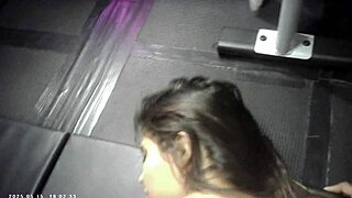 asian glasses hardcore pussy pounding backstage